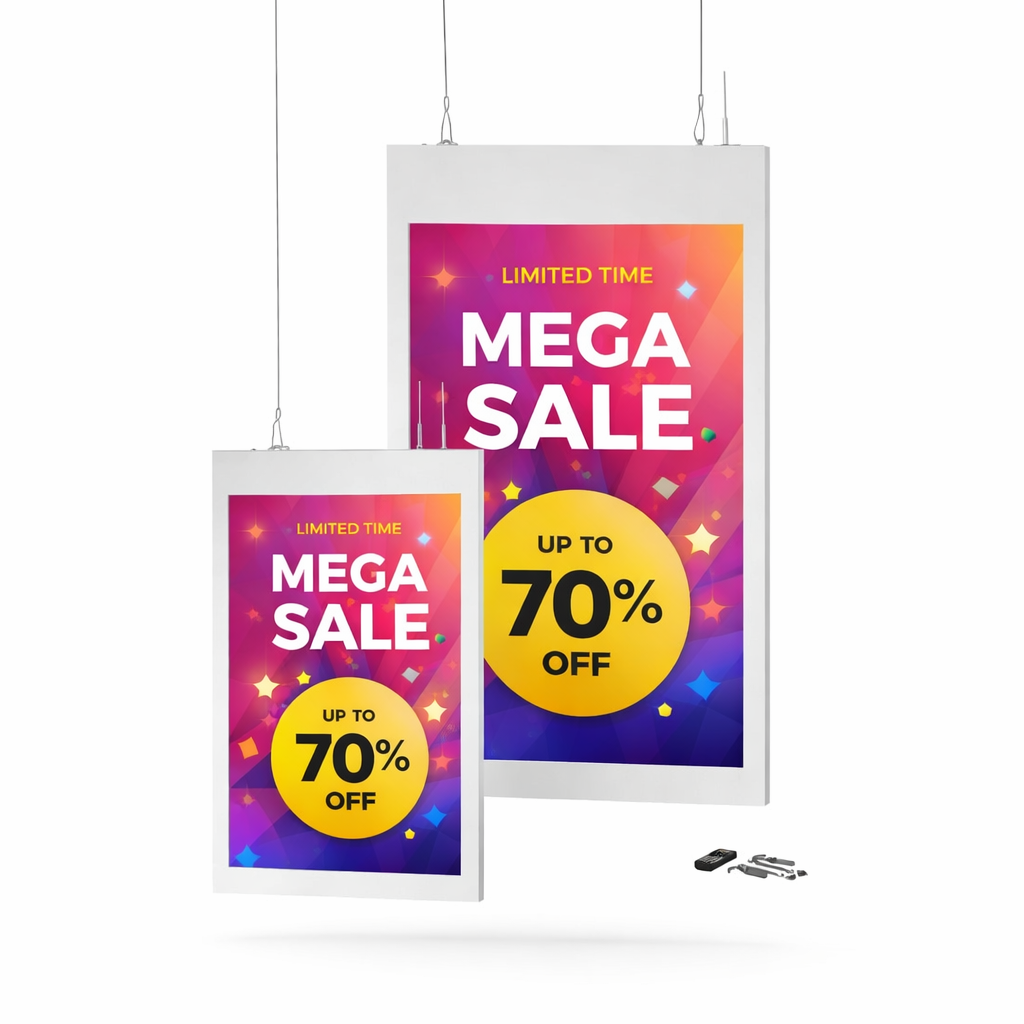 LCD Digital Signage 43' (Dupla Face Suspenso)