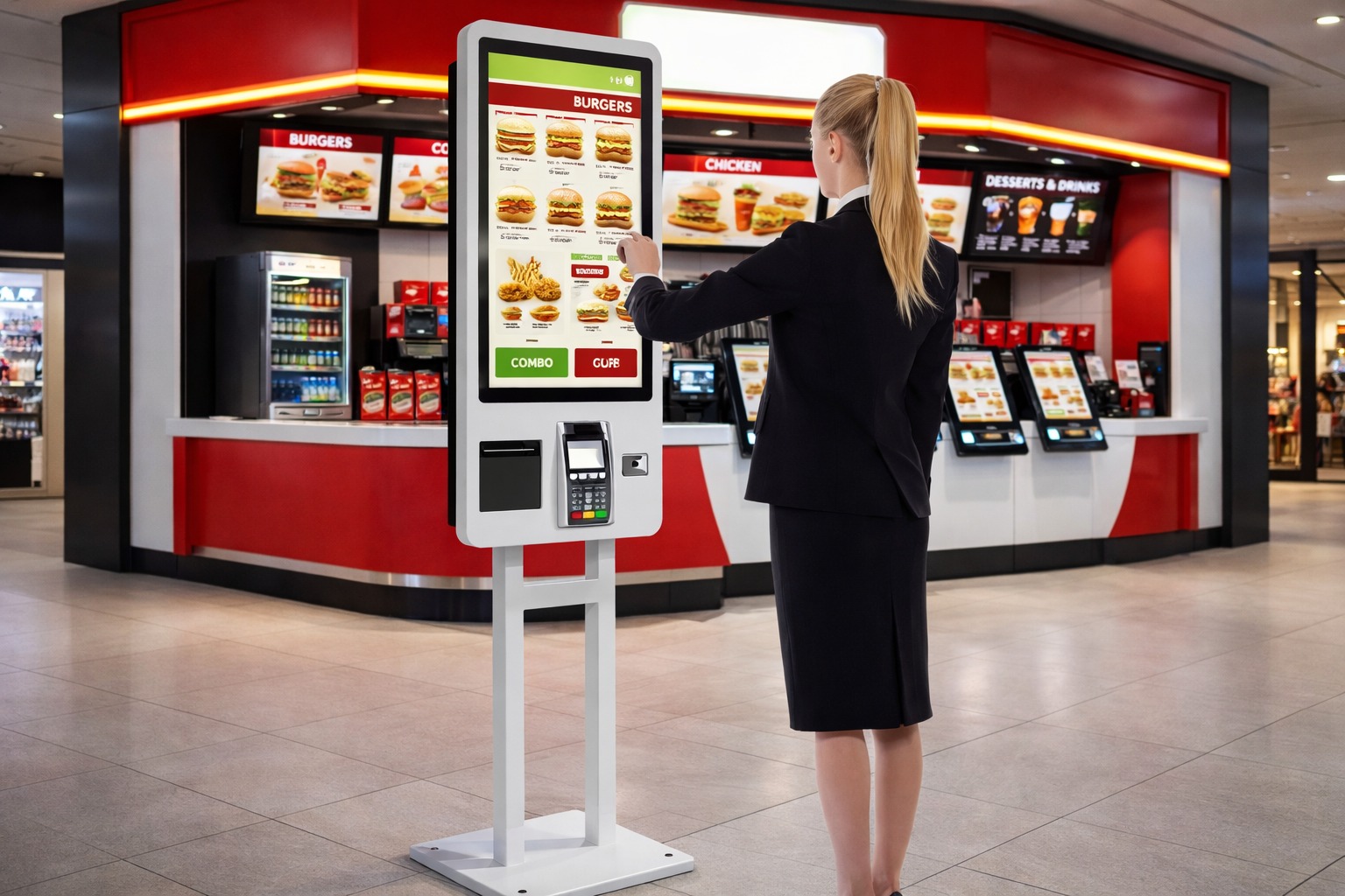 Kiosque Restaurante - 21.5inch PCAP TOUCH