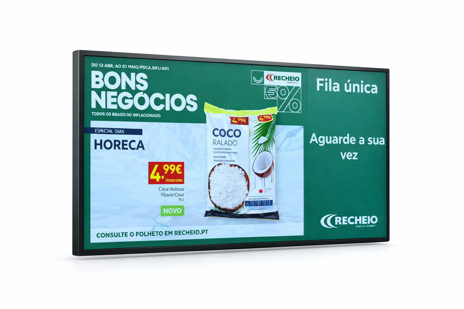 Wallmount TV/LCD 27inch NO glass (Display Digital Signage 27”)
